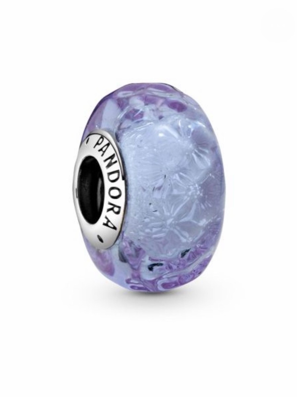 Pandora Lavender Wave Murano Glass Charm